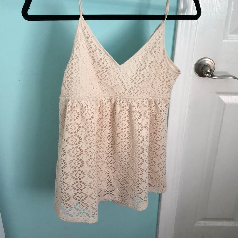 Lace babydoll tunic